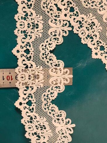 Clothing Accessories Embroidered Lace Collection, White Floral Lace Edge Trim, for Skirt/Neckline/Sleeves DIY Decorative Fabric Art,Gift Packaging, 2.5 Yards in Saudi Arabia