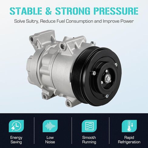 AC Compressor with Clutch Fit for 2014-2022 Toyota Corolla 1.8L, 2017-2018 Toyota Corolla iM 1.8L, Replace CO 29198C, Air Condition automotive replacement in Kuwait