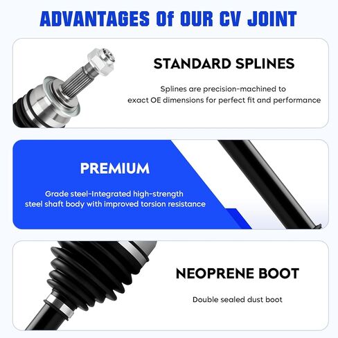 Front Right CV Axle Shaft Assembly Fit for Chevrolet Sonic L4 1.4L 2012 2013 2014 2015 2016 2017 2018 2019 2020 (Only for Automatic Transmission), Replace for 66-1615, 1 pcs CV Joint Shaft in Kuwait