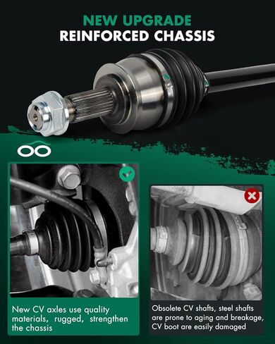 SCITOO Front Right CV Axle Drive Shaft Assembly Fit For Fiat 500 1.4L l4 2015-2017,For Fiat 500 1.4L l4 2012-2014 66-3825 AT in Kuwait