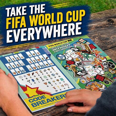 Wagon International Official 2026 FIFA World Cup Coloring & Activity Book — 55+ Pages of Coloring, Games, Stickers & More | All 16 Host City Posters | Ages 3+ | 11" × 8" in Saudi Arabia