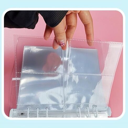 10pcs A5 Binder Sleeves, 1P 2P 4P Photo Album Binder Refill Inner Cards, Photocard, Photocard Sleeves, Photo Album Refill for Pages, Pocket Ring Binder, Plastic Photo Page Protector in Kuwait
