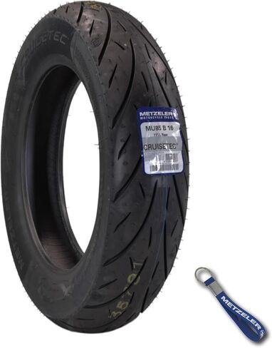Metzeler Cruisetec MU85B16 77H TL V-Twin Motorcycle Rear Tire - Performance Perfected for Cruiser, Custom & Heavy Tourers w/Enhanced Handling & Comfort - with Keychain in Saudi Arabia