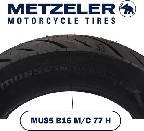 Metzeler Cruisetec MU85B16 77H TL V-Twin Motorcycle Rear Tire - Performance Perfected for Cruiser, Custom & Heavy Tourers w/Enhanced Handling & Comfort - with Keychain in Saudi Arabia