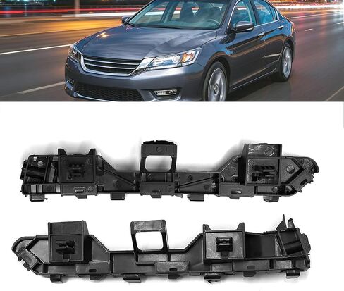 Front Bumper Bracket Set Left and Right Side Compatible with Honda Accord 2013 2014 2015 2016 2017 Year Replaces 71198T2AA01 71193T2AA01, HO1042115 HO1043115 in Saudi Arabia