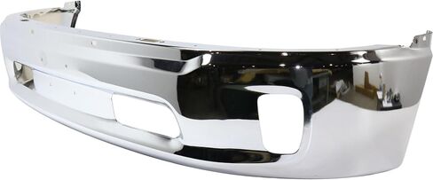 Garage-Pro Bumper for Ram 1500 2013-2018 Front Lower Chrome Steel w/Fog Light Holes w/o parking aid sensor holes For Models With Two Piece Bumper Type, Fog Lamps and Ram Logo On Grille in Kuwait