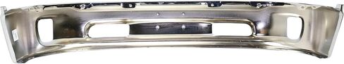 Garage-Pro Bumper for Ram 1500 2013-2018 Front Lower Chrome Steel w/Fog Light Holes w/o parking aid sensor holes For Models With Two Piece Bumper Type, Fog Lamps and Ram Logo On Grille in Kuwait
