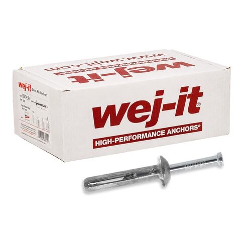 مرساة محرك Wej-It Nail-It DN1410، سبيكة زاماك، لمسة نهائية مطلية بالزنك، تلبي مواصفات GSA FFS-325 Group V Type 2 Class 2، قطر 1/4 بوصة، طول 1 بوصة (عبوة من 100 قطعة) in Kuwait