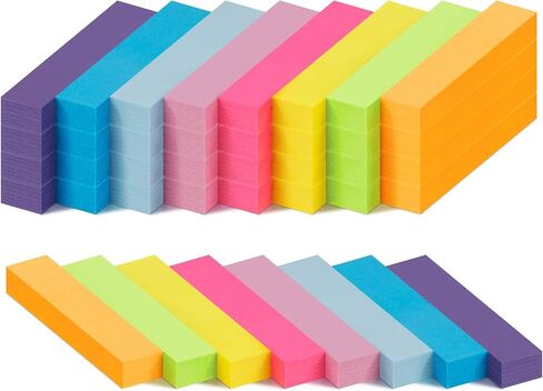 2 x 2 in Small Sticky Notes,24 Pcs Super Sticky Note Pads 50 x 50mm,2400 Sheets Colorful Posted Notes,100 Sheets/Pad Mini Self-Stick Notes for Post for School,Offices & Home,12 Color Sticky Pads in Saudi Arabia