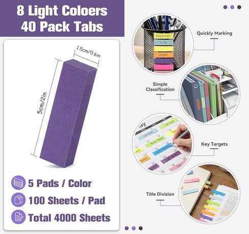 2 x 2 in Small Sticky Notes,24 Pcs Super Sticky Note Pads 50 x 50mm,2400 Sheets Colorful Posted Notes,100 Sheets/Pad Mini Self-Stick Notes for Post for School,Offices & Home,12 Color Sticky Pads in Saudi Arabia
