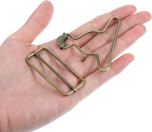 6pcs Bronze Overall Buckles Replacement Kit, Metal Buckle Clasp with Adjustable Slide Buckles for Jeans Suspender, Bib Pants, DIY Sewing Accessories in Kuwait