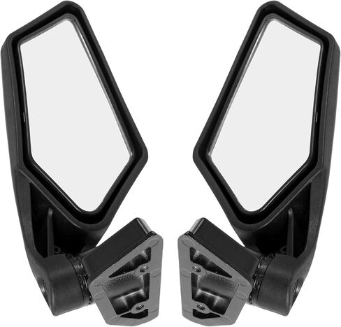 مرآة رؤية جانبية X3 زاوية عرض قابلة للتعديل متوافقة مع 2017-UP Can-am Maverick X3 XDS XRS MAX UTV مرايا جانبية زجاج + بلاستيك قطعتان in Kuwait