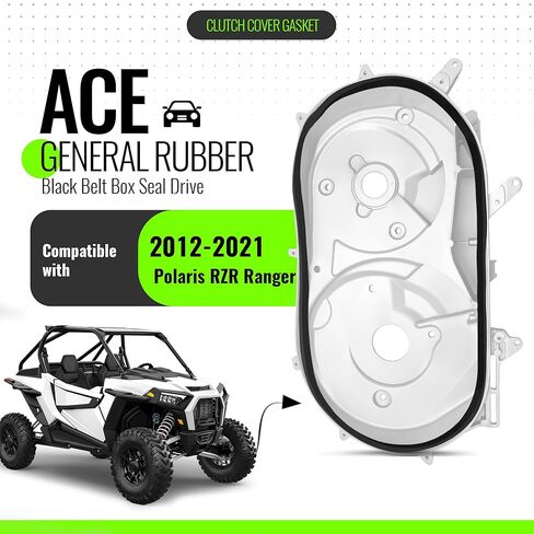 حشية غطاء القابض KUAFU متوافقة مع 2012-2021 Polaris RZR 1000 XP 900 S Ranger 900 1000 ACE المطاط العام الأسود حزام صندوق الختم محرك غطاء القابض طوقا in Kuwait