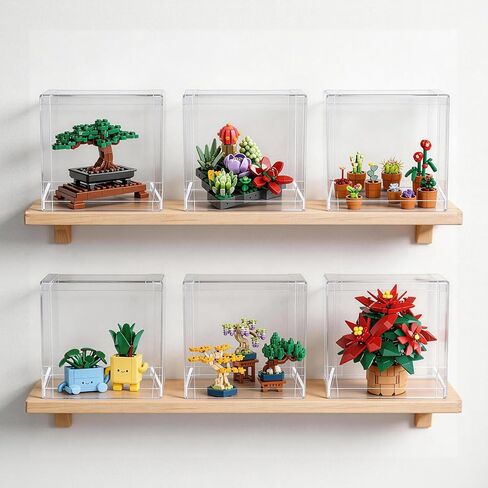 حافظة عرض BRIKSMAX مكونة من قطعتين لسلسلة Lego Botanical Series وخوذة Scuderia Ferrari HP، مقاس 7.9 بوصة × 7.9 بوصة × 7.9 بوصة، عرض شفاف مقاوم للغبار لشجرة ليغو بونساي والعصارة وWeihnachtsstern وخوذة سكوديريا وما إلى ذلك. in Kuwait