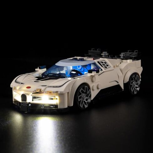 BrickSoul Light Up Kit Compatible with Lego Bugatti Centodieci Hyper Sports Car 77240 Building Set | Upgrade Design Lighting Accessories | Cable-Hiding Tech for Display (77240 Set NOT Included) in Saudi Arabia