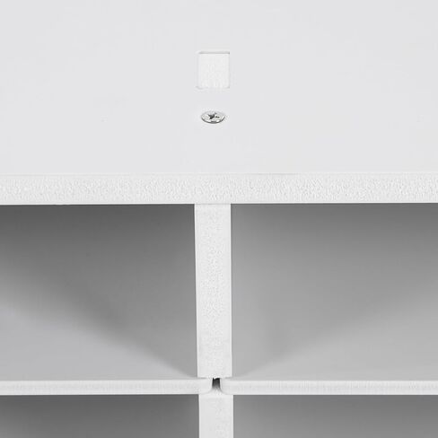 Literature Organizer, 24 Slots Countertop Mail Sorter Organizer PVC Student Mailbox Paper Bill Holder File Letter Sorter Shelf Compartment Shelf Holder for Office Home Classroom (4x6 White) in Saudi Arabia