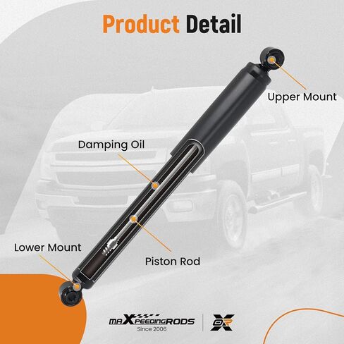 maXpeedingrods Rear Shock for Chevy Silverado 1500 GMC Sierra 1500 2007-2024, Suspension Pair Shock Absorber Assembly Replace 555055 911533 345074 in Kuwait