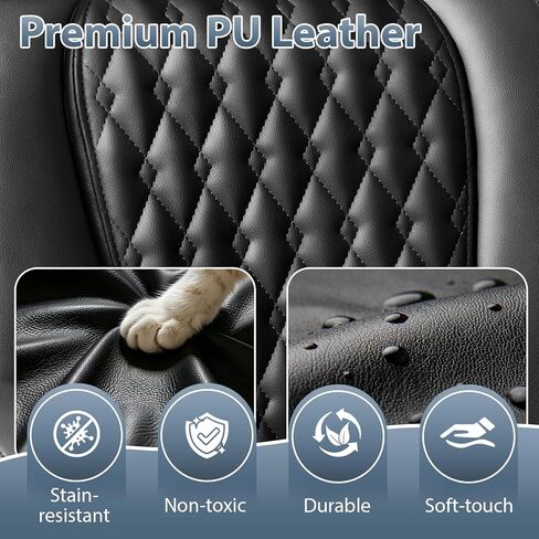 PRETZI Executive Office Chair 400LBS, Ergonomic Office Chair with Foot Rest, Heavy Duty Desk Chair for Home Office, Reclining High Back PU Leather Computer Chair Comfy, Black in Saudi Arabia