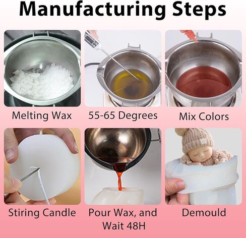 Sleeping Baby Candle Mold, Baby Shower Chocolate Silicone Molds for Candle Making, Epoxy Resin Casting Molds for Handmade DIY Soap & Party Cake Candy Home Desk Decor Craft Supplies in Saudi Arabia