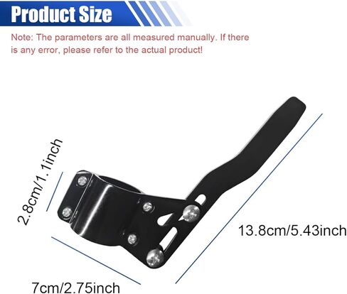 Car Turn Signal Lever Extender, Aluminum Alloy Car Steering Wheel Turn Rod Position Up Kit with Spacers, Long-Lasting Vehicle Steering Wheel Signal Rod Accessories (Black) in Kuwait