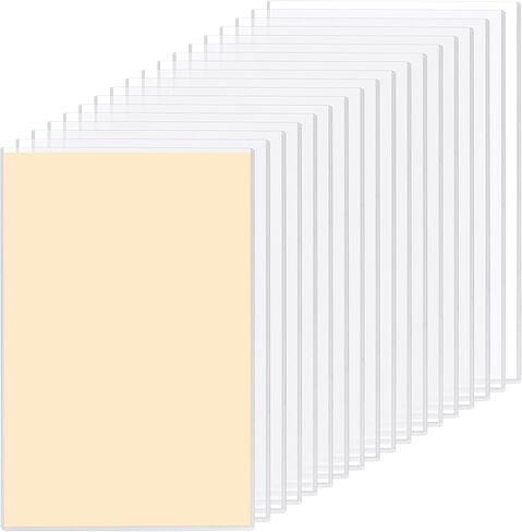 20 PCS Rigid Print Protectors, 11 x 17 inch Clear Top Loading Plastic Menu Document Sleeves for Art Print, Photos, Posters in Saudi Arabia