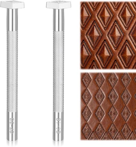 Leather Stamps, 2 Pack Professional Leather Stamping Tools for Working Craft (84-18+87-38) in Saudi Arabia