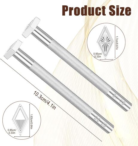 Leather Stamps, 2 Pack Professional Leather Stamping Tools for Working Craft (84-18+87-38) in Saudi Arabia