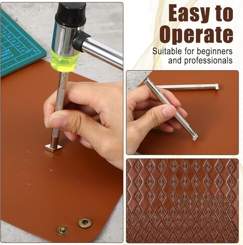 Leather Stamps, 2 Pack Professional Leather Stamping Tools for Working Craft (84-18+87-38) in Saudi Arabia