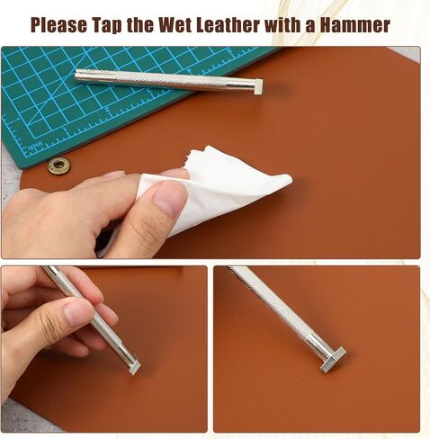 Leather Stamps, 2 Pack Professional Leather Stamping Tools for Working Craft (84-18+87-38) in Saudi Arabia
