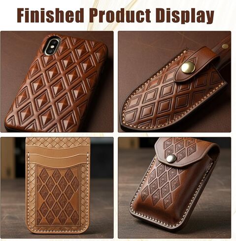 Leather Stamps, 2 Pack Professional Leather Stamping Tools for Working Craft (84-18+87-38) in Saudi Arabia