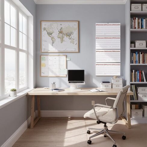 Motiskyy 2026-2029 Yearly Wall Calendar 3-month Calendar Yearly Planner Quarterly Move a Page Rolling 12 Months Julian Date July 2026 to December 2029 Plan Big Goals 36" x 17" in Kuwait