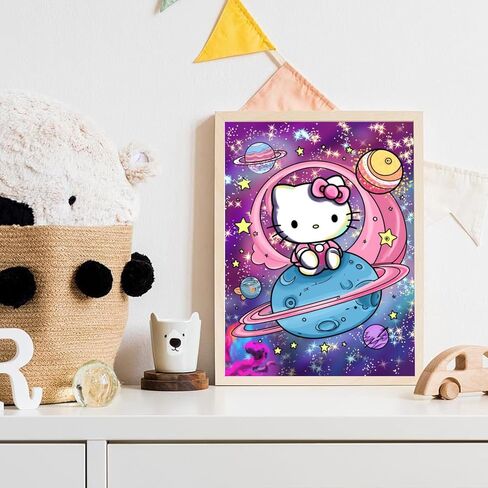 CYNART Cute Diamond Art Kits for Adults Beginners, 5D Diamond Painting Kits Crafts for Teens, DIY Gem Arts and Crafts for Girls Gift 12x16 Inch in Kuwait