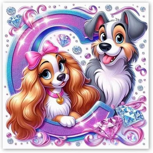 CYNART Cute Diamond Art Kits for Adults Beginners, 5D Diamond Painting Kits Crafts for Teens, DIY Gem Arts and Crafts for Girls Gift 12x16 Inch in Kuwait