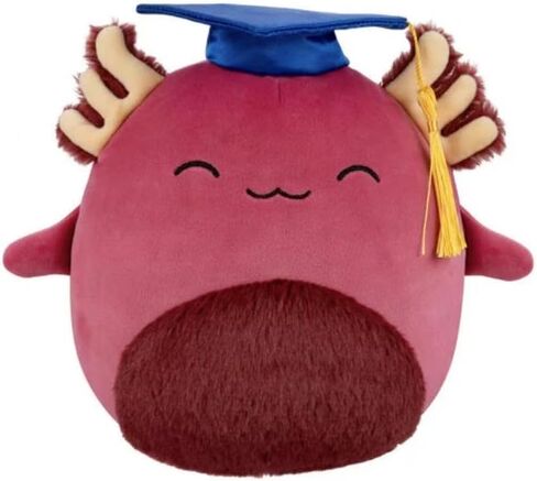 Squishmallow 2025 الأصلي 8 بوصة فرقة التخرج القطيفة - لعبة حيوانات محشوة صغيرة ناعمة واسفنجية قابلة للتجميع - أضف إلى فريقك - هدية للأطفال والفتيات والفتيان (IndieMae Axolotl) in Saudi Arabia