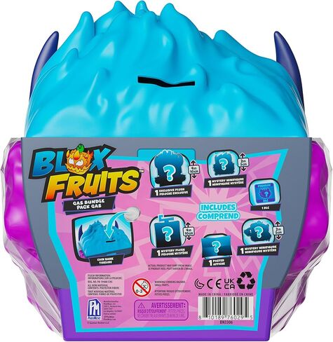 Blox Fruits - Gas Fruit Storage Case Bundle - Series 3 - Plush Toys, Minifigures, Poster - Includes DLC Code Redeemable on Roblox - Officially Licensed Collector Set by PhatMojo in Saudi Arabia