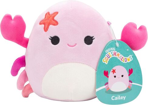 Squishmallows Original 5-Inch Cailey The Crab Mini Plush - Official Jazwares - Collectible Little Soft & Squishy Stuffed Animal Toy - Add to Your Squad - Gift for Kids, Girls & Boys in Kuwait
