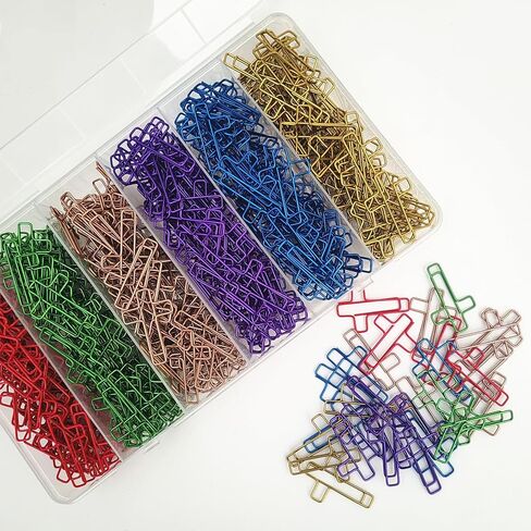 Cute Cross Paper Clips (180 Pack), Colored Cross Paper Clips, Paper Clamps for Students Teachers Bible Journaling and Daily Office Use in Saudi Arabia