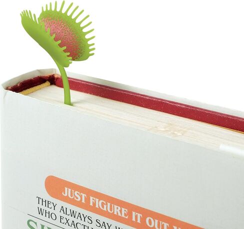 Genuine Fred Prey ON Words Venus Flytrap Bookmarks, Set of 2 Page Markers, Soft and Flexible Silicone, 3" Tall, for Plant and Book Lovers in Saudi Arabia