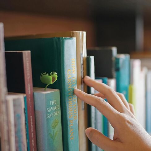 Genuine Fred Prey ON Words Venus Flytrap Bookmarks, Set of 2 Page Markers, Soft and Flexible Silicone, 3" Tall, for Plant and Book Lovers in Saudi Arabia