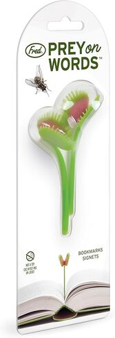 Genuine Fred Prey ON Words Venus Flytrap Bookmarks, Set of 2 Page Markers, Soft and Flexible Silicone, 3" Tall, for Plant and Book Lovers in Saudi Arabia