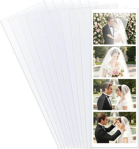 Clear Bookmark Sleeves 100 Pcs Plastic Blank Photobooth Frames 2x6 Bookmark Sleeves Bookmark Cover Holder for Reading DIY Projects Party Favor Gift Tag in Kuwait