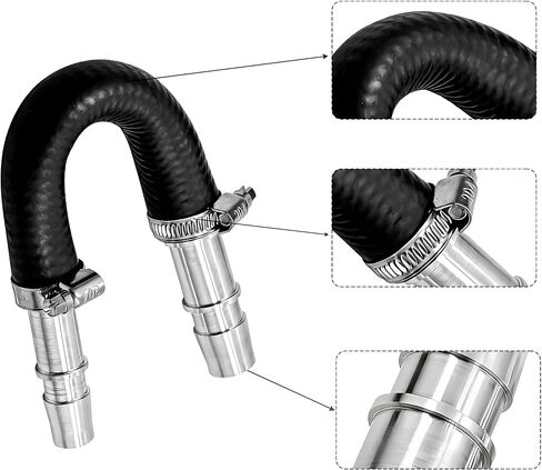 Car Engine Heater Core Bypass Kit, OEM# 626-001 Vehicle Engine Heating Core Bypass Kit With 5/8" & 3/4" Hose, Automotive Replacement, Compatible with Most Common Heater Hoses in Kuwait