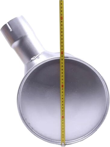 FridayParts 6738-11-5510 6738115520 كاتم صوت مع مشبك و2 قطعة U-Bolt متوافق مع محرك كوماتسو 6D102 حفارة PC200-7 PC220-7 PC210-7 PC240-7 PC228-3 PC230-7 PW180-7 استبدال in Kuwait