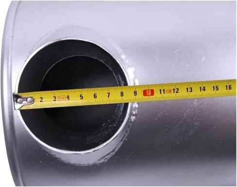 FridayParts 6738-11-5510 6738115520 كاتم صوت مع مشبك و2 قطعة U-Bolt متوافق مع محرك كوماتسو 6D102 حفارة PC200-7 PC220-7 PC210-7 PC240-7 PC228-3 PC230-7 PW180-7 استبدال in Kuwait