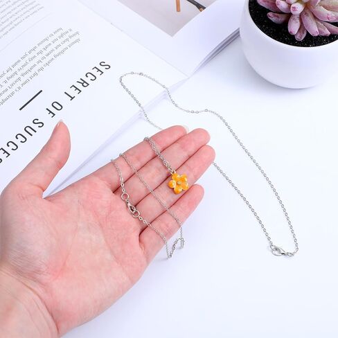 Hecila 20 Pack Necklace Chains Bulks Stainless Steel Necklace Chain with Lobster Clasps for Jewelry Making Silver Chain Necklaces 1.5mm Thin Cable Chains for Necklaces Pendants Making Supplies in Kuwait