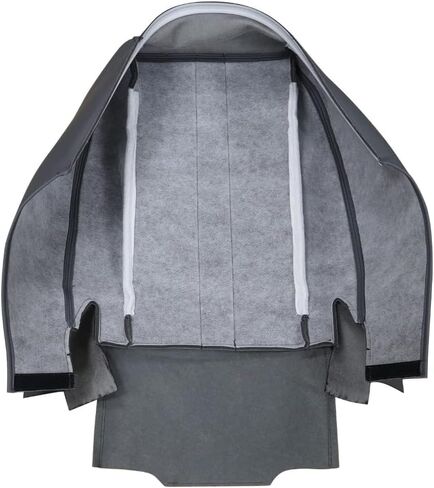 GXARTS Front Driver and Passenger Bottom & Top Replacement Seat Covers Dark Gray Microfiber Leather Fit for Chevy Express GMC Savana Van 2003 2004 2005 2006 2007 2008 2009 2010 2011 2012 2013 2014 in Kuwait