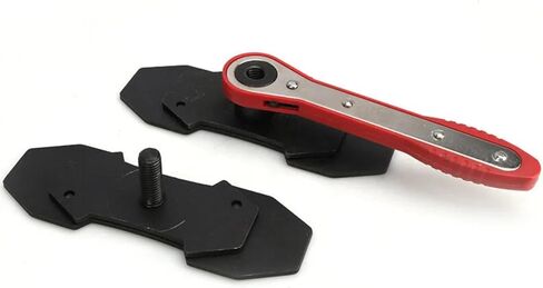 Brake Caliper Compression Tool Set: 360° Swing Ratchet Switch Brake Caliper Press, Piston Press Tool with 2 Large Steel Plate, 2 Caliper Hanger and 1 Gloves, Break Pad Spreader for Car Truck SUV in Saudi Arabia