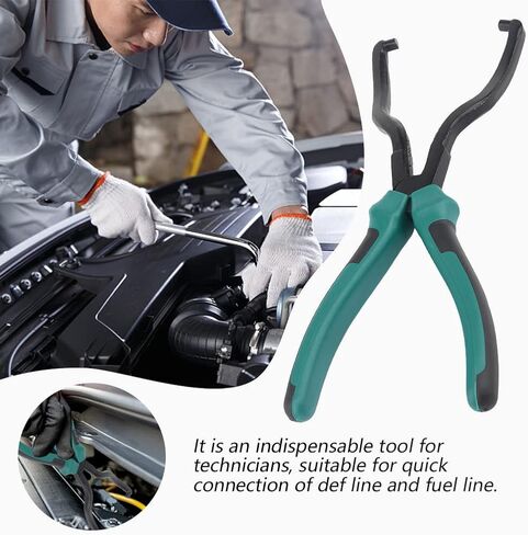 Fuel Line Pliers, Hose Clamp Clip Petrol Hose Disconnect Release Removal Tool, Universal Pipe Clamp Repair (Red) in Kuwait