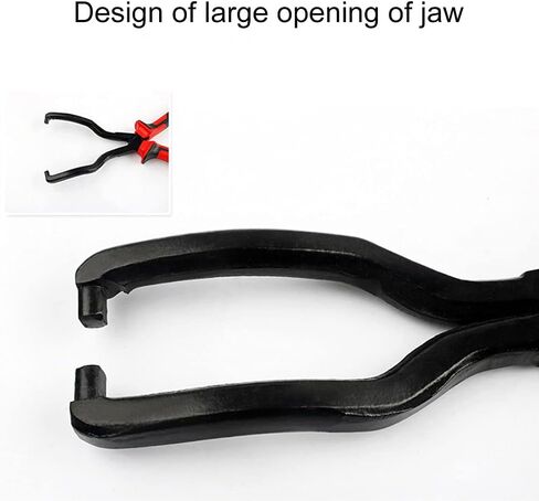 Fuel Line Pliers, Hose Clamp Clip Petrol Hose Disconnect Release Removal Tool, Universal Pipe Clamp Repair (Red) in Kuwait