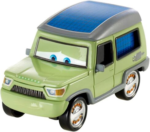Disney / Pixar CARS 1:55 Scale Die Cast Miles Axlerod with Open Hood - Chase [Palace Chaos 4/9] in Kuwait